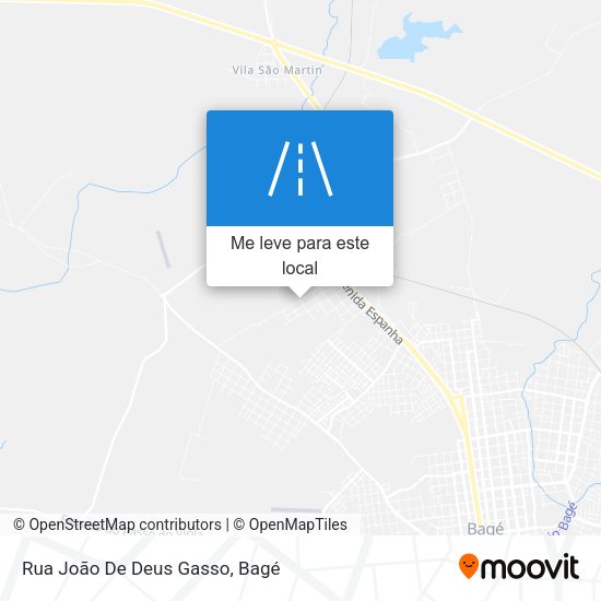Rua João De Deus Gasso mapa