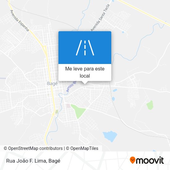 Rua João F. Lima mapa
