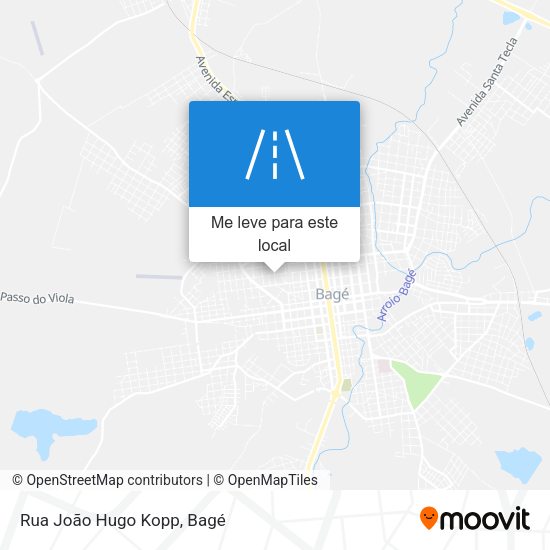 Rua João Hugo Kopp mapa