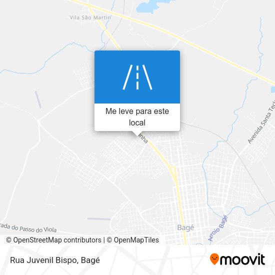 Rua Juvenil Bispo mapa