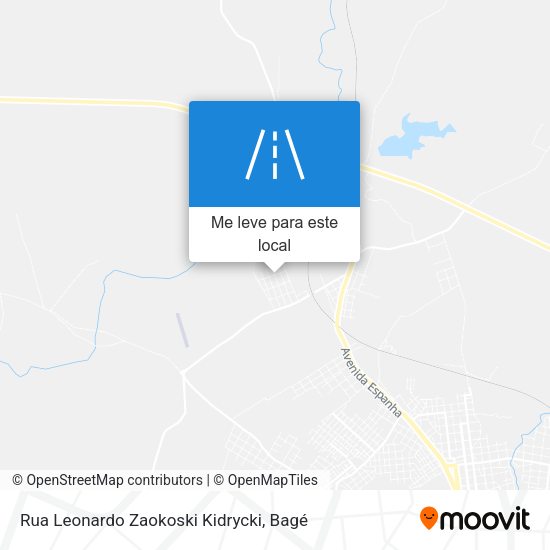 Rua Leonardo Zaokoski Kidrycki mapa