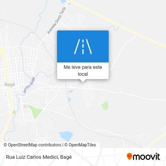 Rua Luiz Carlos Medici mapa