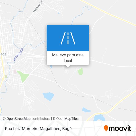 Rua Luiz Monteiro Magalhães mapa
