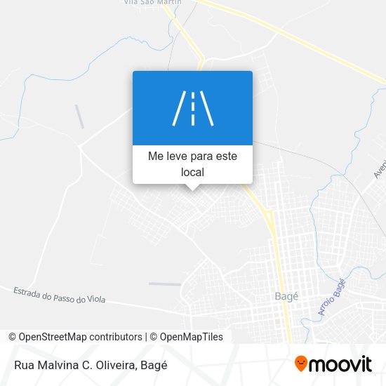 Rua Malvina C. Oliveira mapa