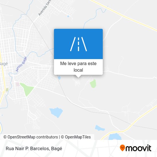 Rua Nair P. Barcelos mapa