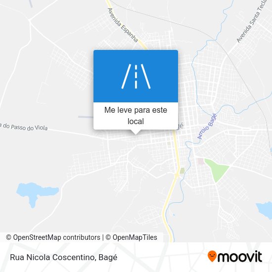 Rua Nicola Coscentino mapa