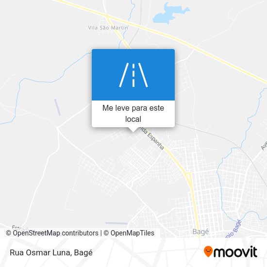 Rua Osmar Luna mapa