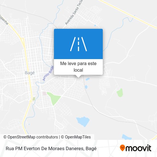 Rua PM Everton De Moraes Daneres mapa