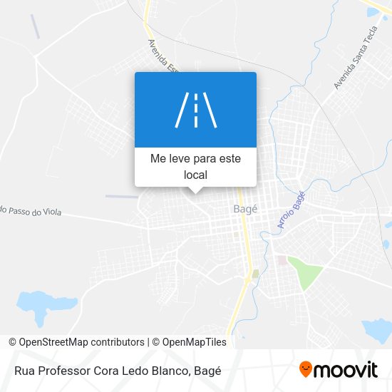 Rua Professor Cora Ledo Blanco mapa