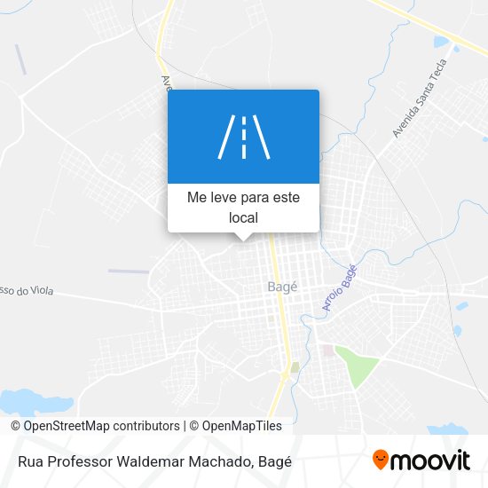 Rua Professor Waldemar Machado mapa