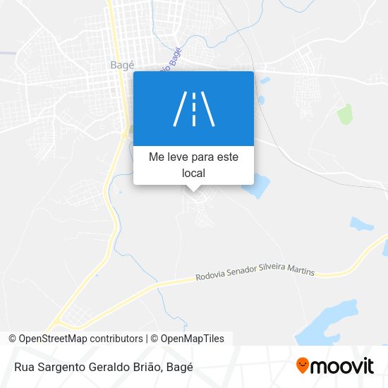 Rua Sargento Geraldo Brião mapa