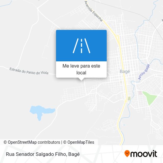 Rua Senador Salgado Filho mapa