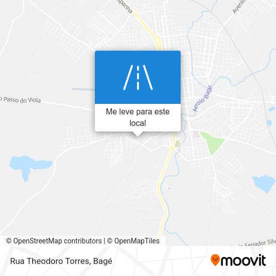 Rua Theodoro Torres mapa