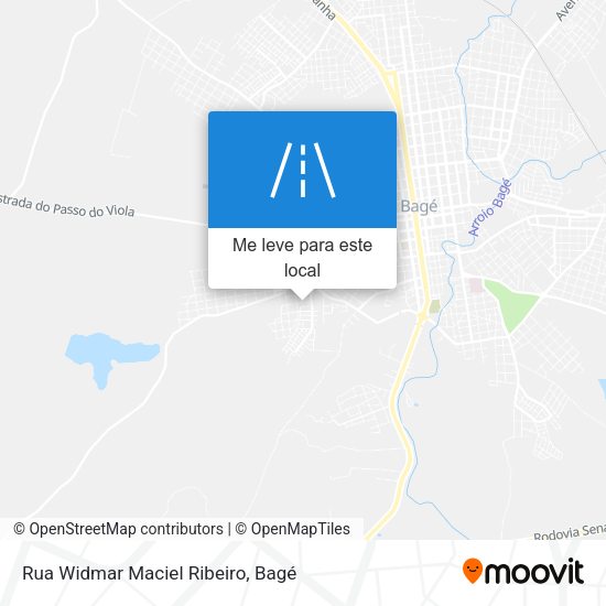 Rua Widmar Maciel Ribeiro mapa