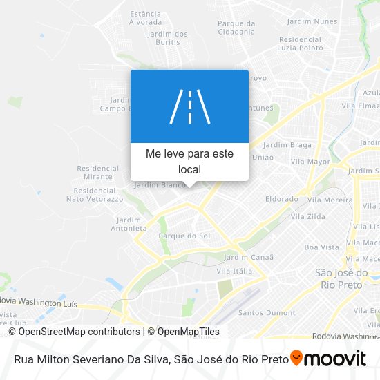 Rua Milton Severiano Da Silva mapa