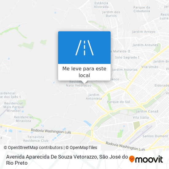 Avenida Aparecida De Souza Vetorazzo mapa
