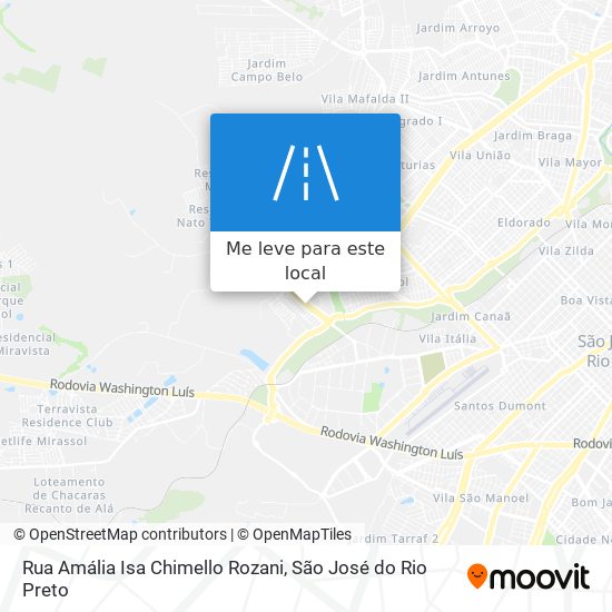 Rua Amália Isa Chimello Rozani mapa