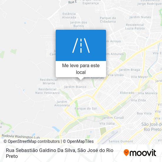 Rua Sebastião Galdino Da Silva mapa
