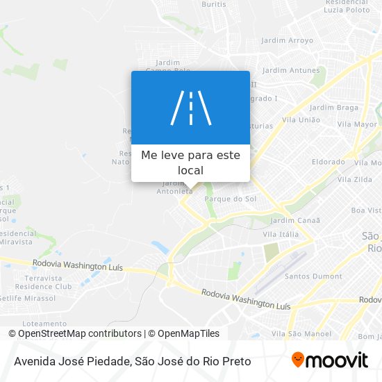 Avenida José Piedade mapa