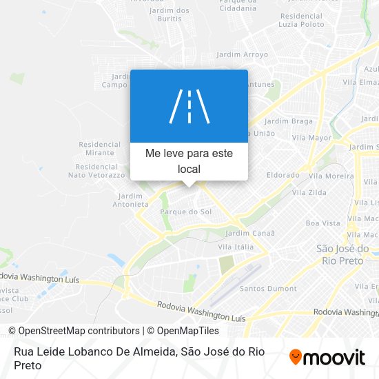 Rua Leide Lobanco De Almeida mapa