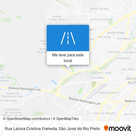Rua Laissa Cristina Freneda mapa