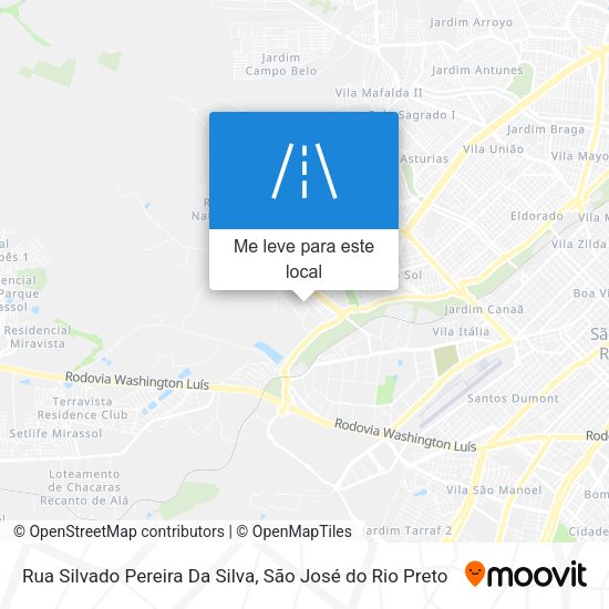 Rua Silvado Pereira Da Silva mapa