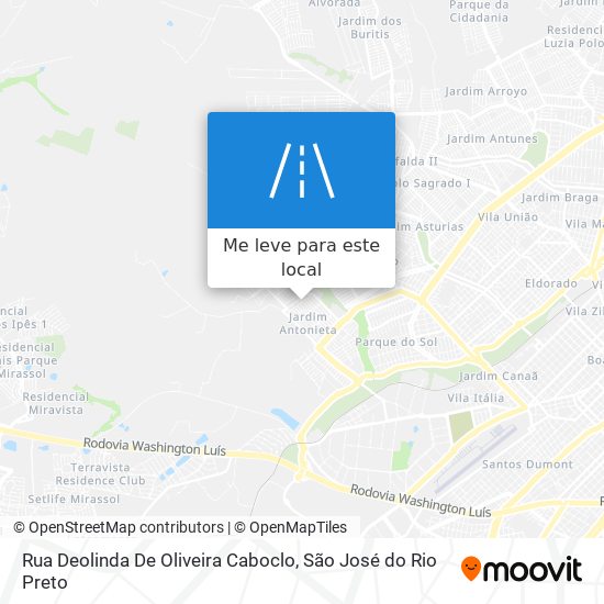 Rua Deolinda De Oliveira Caboclo mapa