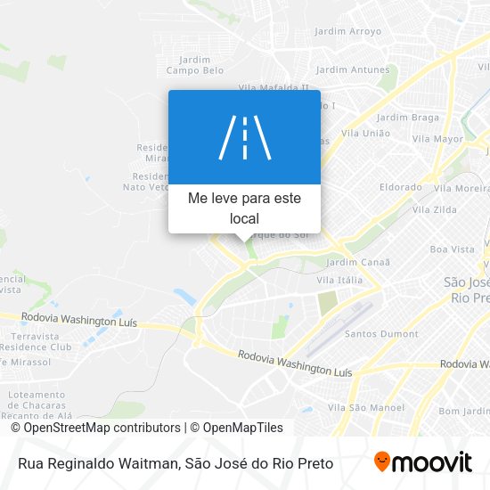 Rua Reginaldo Waitman mapa