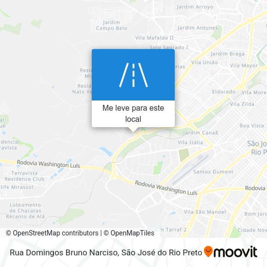 Rua Domingos Bruno Narciso mapa