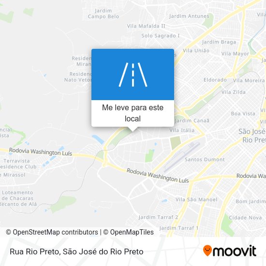 Rua Rio Preto mapa