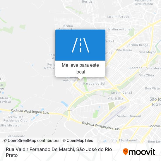Rua Valdir Fernando De Marchi mapa