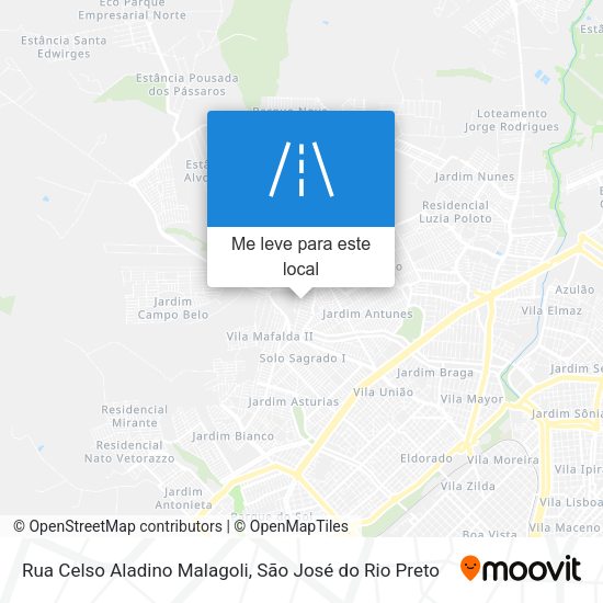 Rua Celso Aladino Malagoli mapa