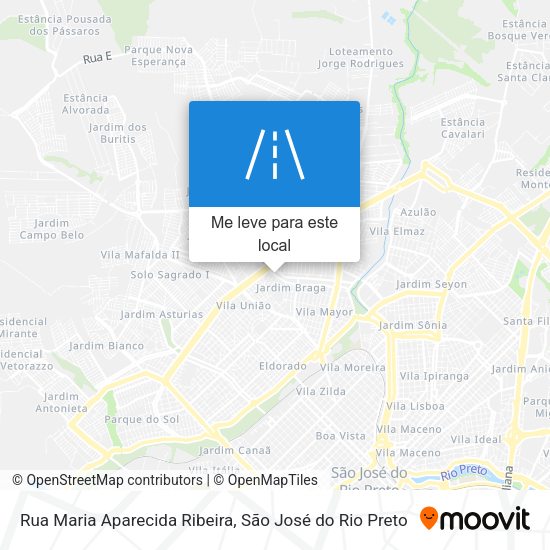 Rua Maria Aparecida Ribeira mapa