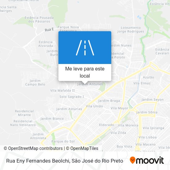 Rua Eny Fernandes Beolchi mapa