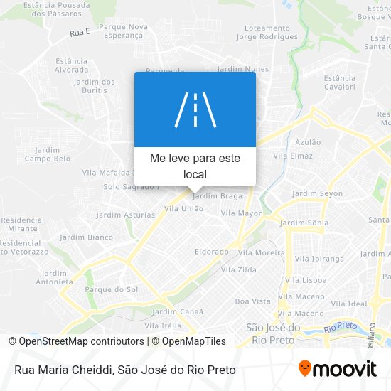 Rua Maria Cheiddi mapa