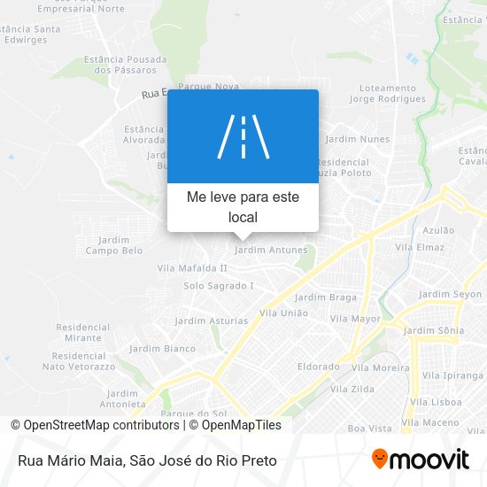 Rua Mário Maia mapa