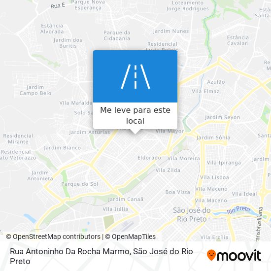 Rua Antoninho Da Rocha Marmo mapa