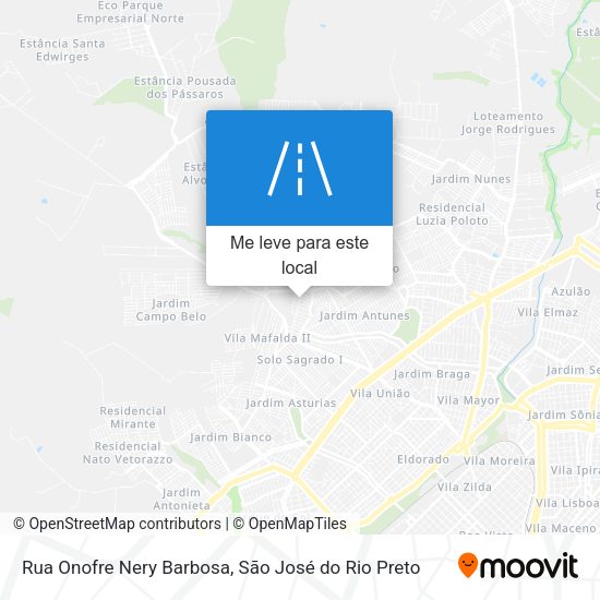 Rua Onofre Nery Barbosa mapa