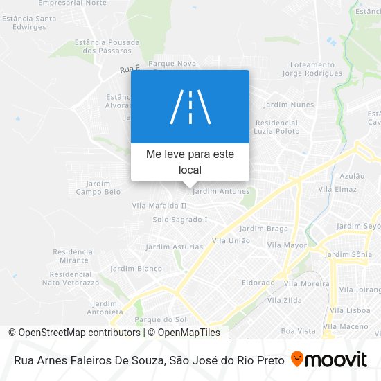 Rua Arnes Faleiros De Souza mapa