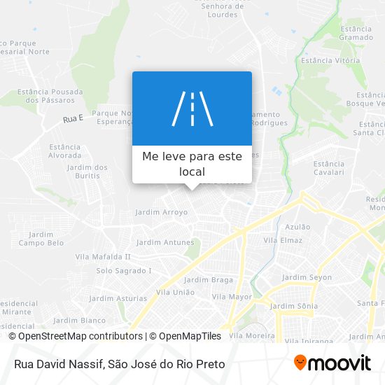 Rua David Nassif mapa