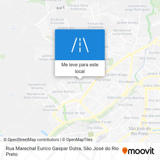 Rua Marechal Eurico Gaspar Dutra mapa