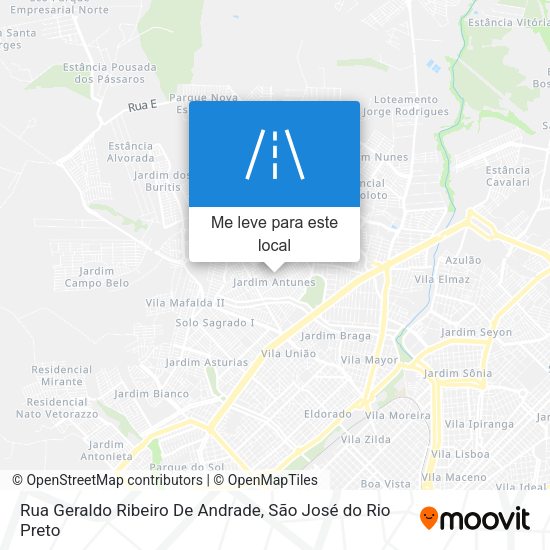 Rua Geraldo Ribeiro De Andrade mapa