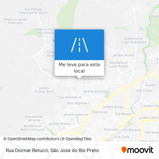 Rua Diomar Retucci mapa