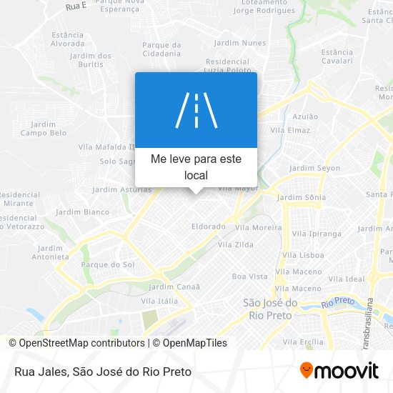 Rua Jales mapa