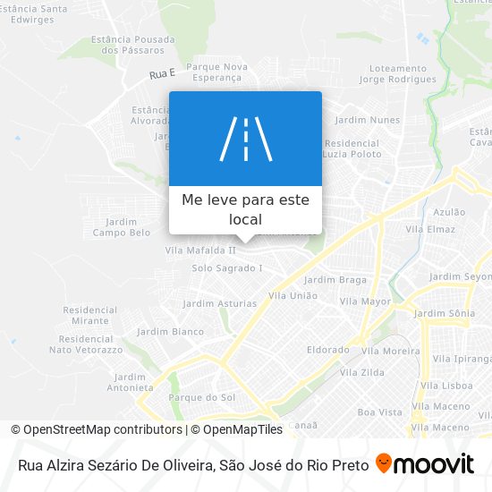 Rua Alzira Sezário De Oliveira mapa