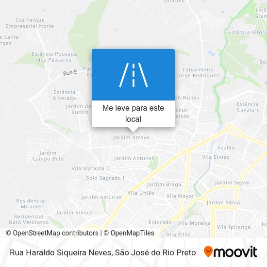 Rua Haraldo Siqueira Neves mapa