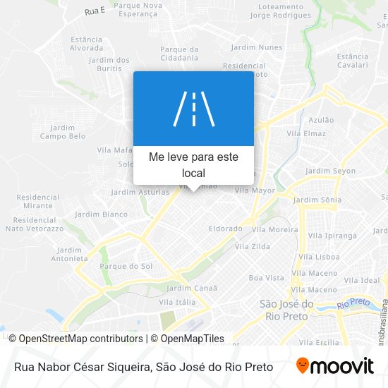 Rua Nabor César Siqueira mapa
