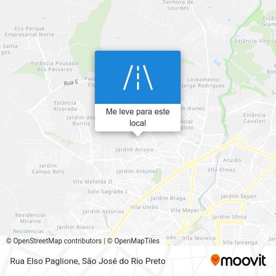 Rua Elso Paglione mapa