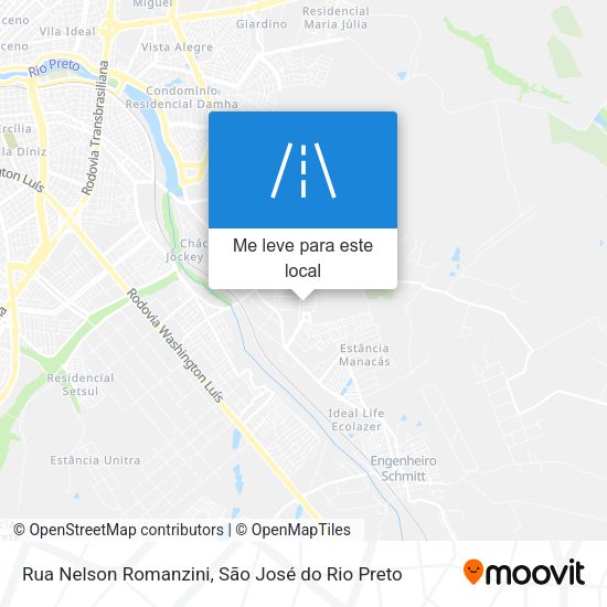Rua Nelson Romanzini mapa