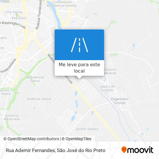 Rua Ademir Fernandes mapa